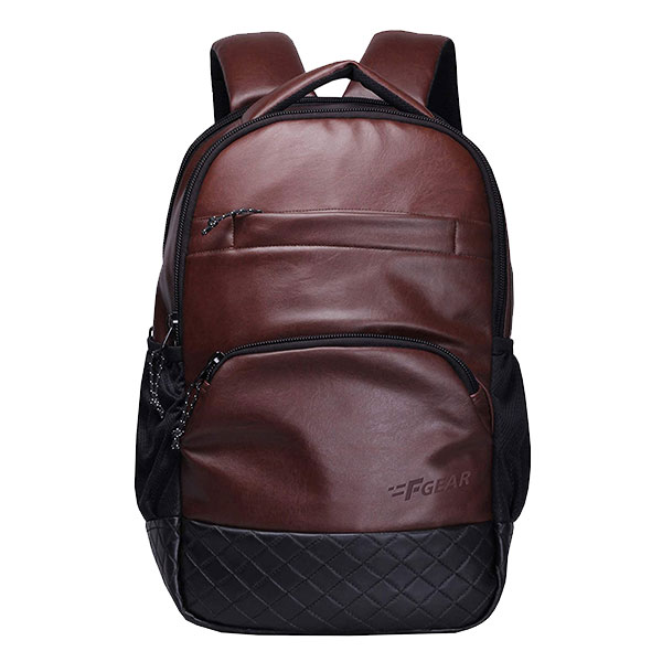 Buy Dark Brown Customized F Gear Laptop Backpack yourPrint
