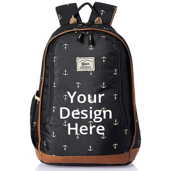 Black Beige Customized Gear 30 Litres Casual Backpack
