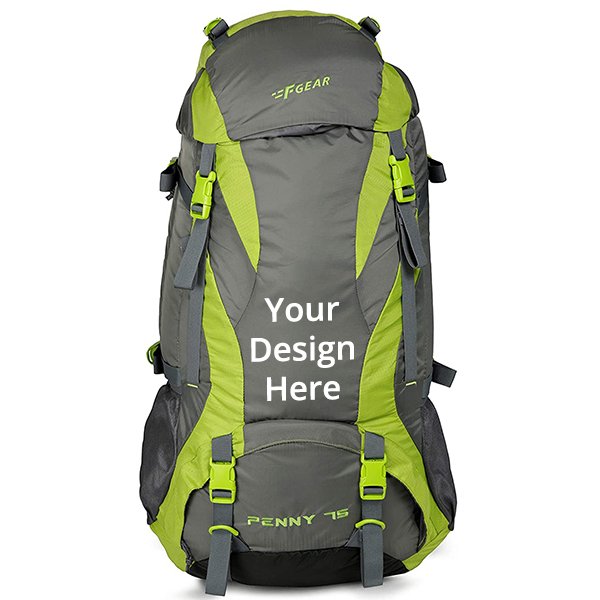 Green And Gry Customized F Gear Penny 75 Litre Rucksack