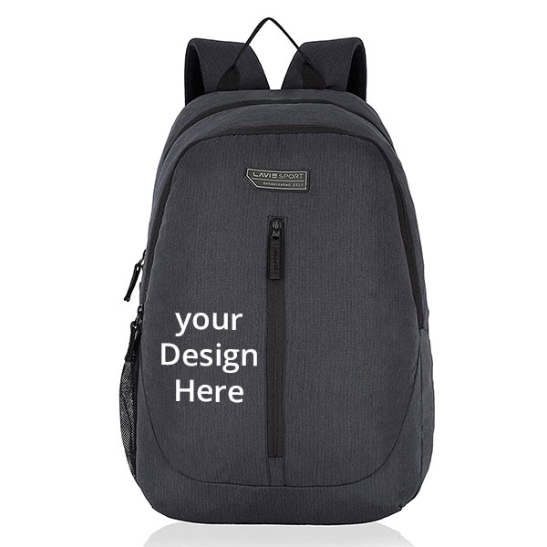Black Customized Backpack with Laptop Sleeve Premium Backpack for Men &amp; Women