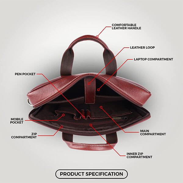 Buy Brown Customized HAMMONDS FLYCATCHER Genuine Leather 14 inch