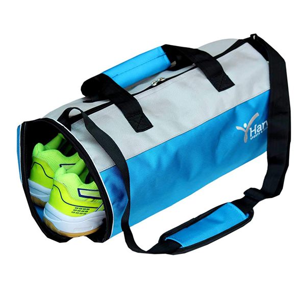 Buy Sky Blue Customized Harvey Sports & Fitness Round Gym Bag with Shoe ...