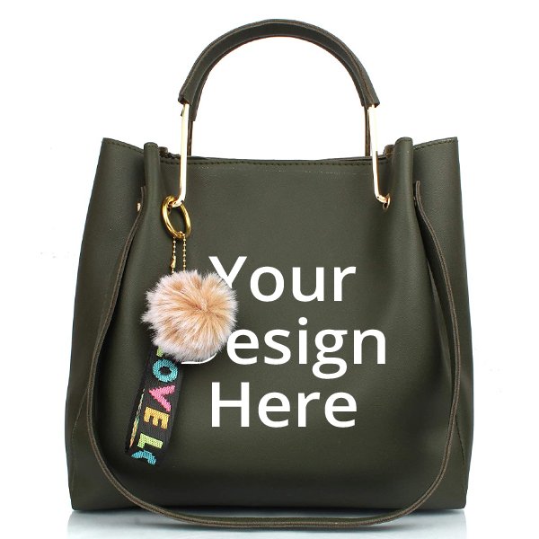 Green Customized Women's Stylish Handbag
