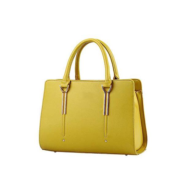 Buy Yellow Customized Hand Bag for Women yourPrint