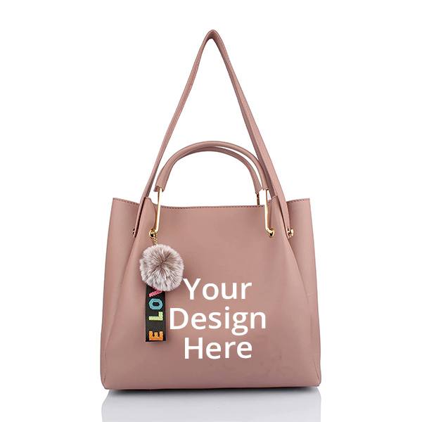 Brown Customized Women's Shoulder Hand Bag (Combo of 3)