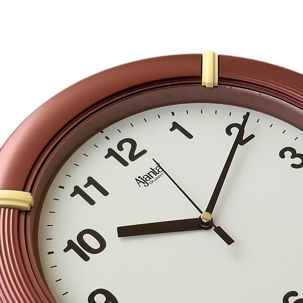 Buy Brown Customized Ajanta Glass Wall Clock (Size 25 x 25 cm) yourPrint