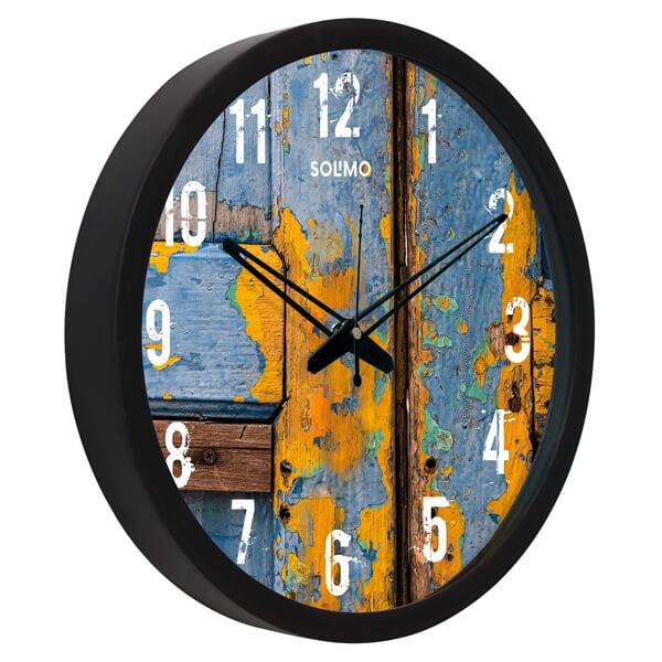 Buy Multi Color Customized Silent Movement Wall Clock (Size 12") yourPrint