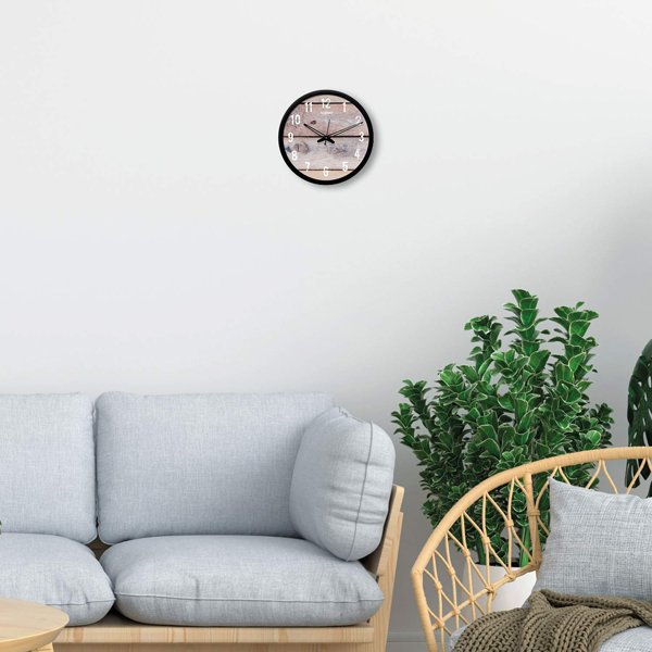 Buy Light Brown Customized Silent Movement Wall Clock yourPrint