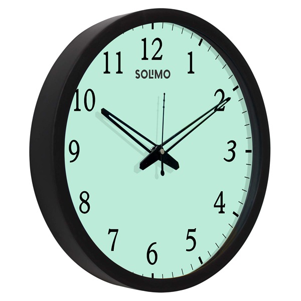 Buy Sky Blue Customized Plastic Silent Movement Wall Clock (Size 12") yourPrint
