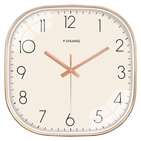 Buy Cream Customized Glass Non Ticking Silent Quartz Antique Clocks For