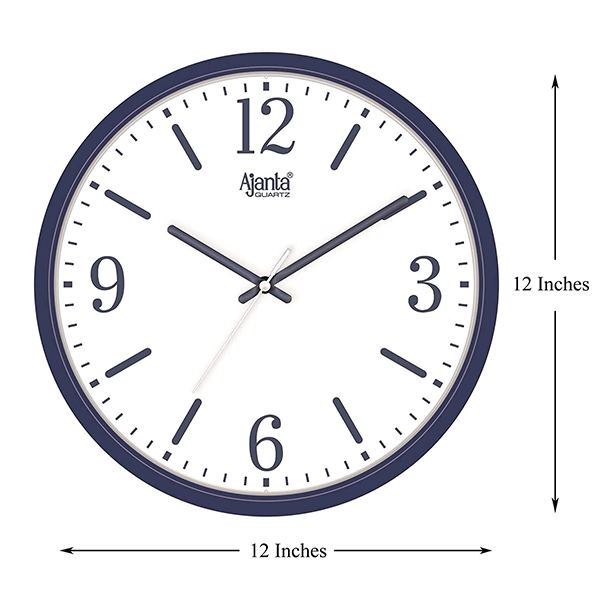 Buy Blue Customized Ajanta Quartz Real Silent Sweep Movement 12 Inches