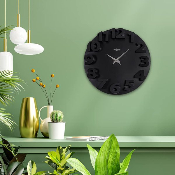 Buy Black Customized Plastic Wall Clock For Home Wall Clock/ Black