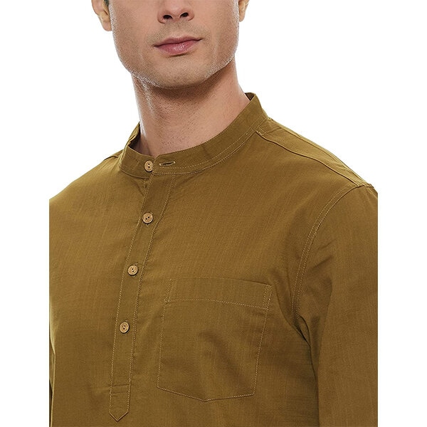 Stylish Olive Kurta Set for Men Modern Twist on Tradition