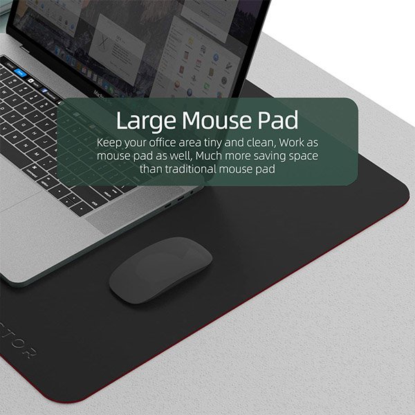 Buy Black and Red Customized Office Desk Mouse Pad, Ultra Thin