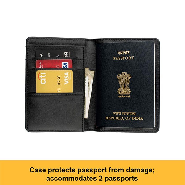 Buy Black Customized Passport Cover Online yourPrint