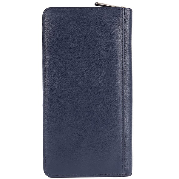 Solid Navy ABYS Genuine Leather Passport Wallet At Rs 125/piece In