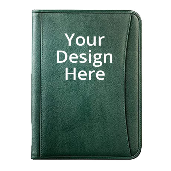 Green Customized Multipurpose Leather File Sleeve to Store A4 Professional Files and Folders, Certificate, Legal Size Documents Holder
