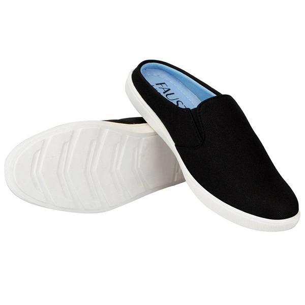 mens black canvas slip on shoes