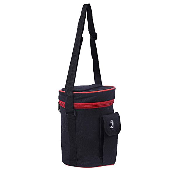 Buy Black Customized Rexine Lunch Box Cover Online yourPrint