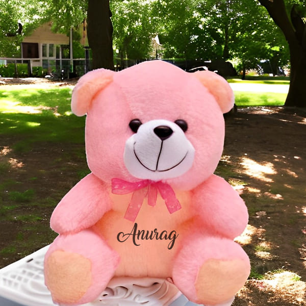 Pink Customized 25 cm Teddy Bear Soft Cute Toy for Kids