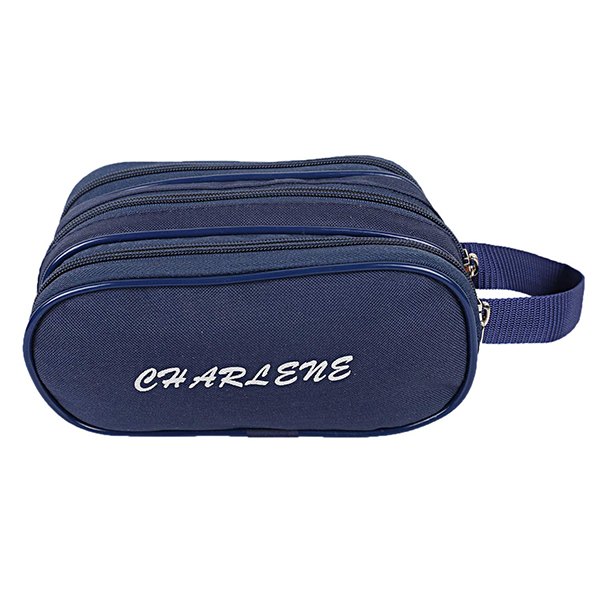Buy Blue Customized Toiletry Travel Shaving Kit/Pouch/Bag, 3 Main